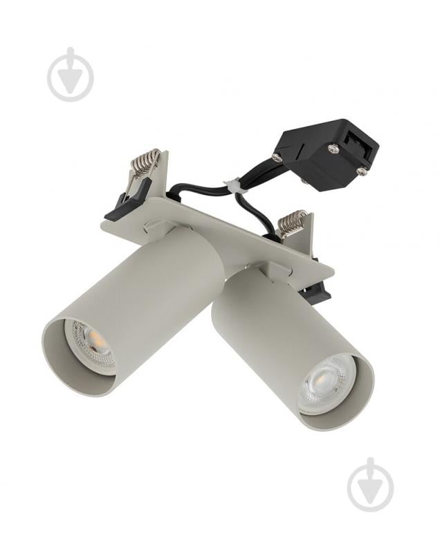 Спот Nowodvorski Fourty 2x10 Вт GU10 светло-серый 11444 - фото 1 Спот Nowodvorski Fourty 2x10 Вт GU10 светло-серый 11444 - фото 1