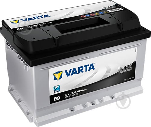 Акумулятор автомобільний Varta Black Dynamic E9 70Ah 640A 12V 570144064 «+» праворуч (570144064) - фото 1