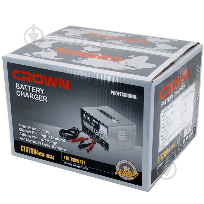 Зарядний пристрій трансформаторний Crown 5 А 100 А/ч (CT37004) - фото 6 Зарядний пристрій трансформаторний Crown 5 А 100 А/ч (CT37004) - фото 6