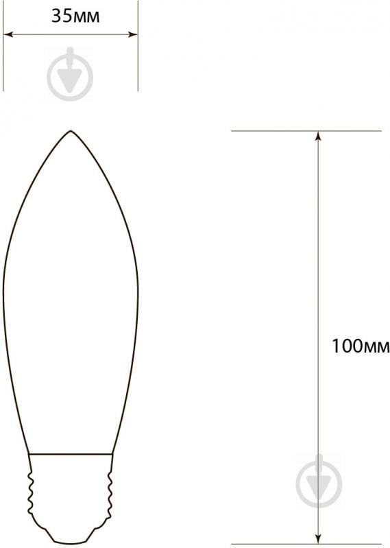 Лампа світлодіодна Светкомплект Vintage Fil C35 4 Вт E14 4500 К 220 В прозора - фото 4