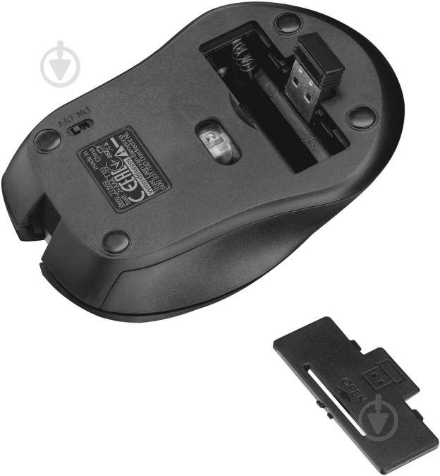 Мышь Trust Mydo Silent Click Wireless 21869 black (21869) - фото 4 Мышь Trust Mydo Silent Click Wireless 21869 black (21869) - фото 4