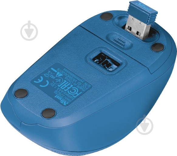 Миша Trust Yvi Fabric Wireless 22629 blue (22629) - фото 4 Миша Trust Yvi Fabric Wireless 22629 blue (22629) - фото 4