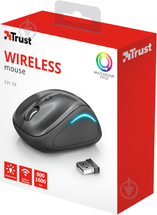 Миша Trust Yvi FX Wireless 22333 black (22333) - фото 8