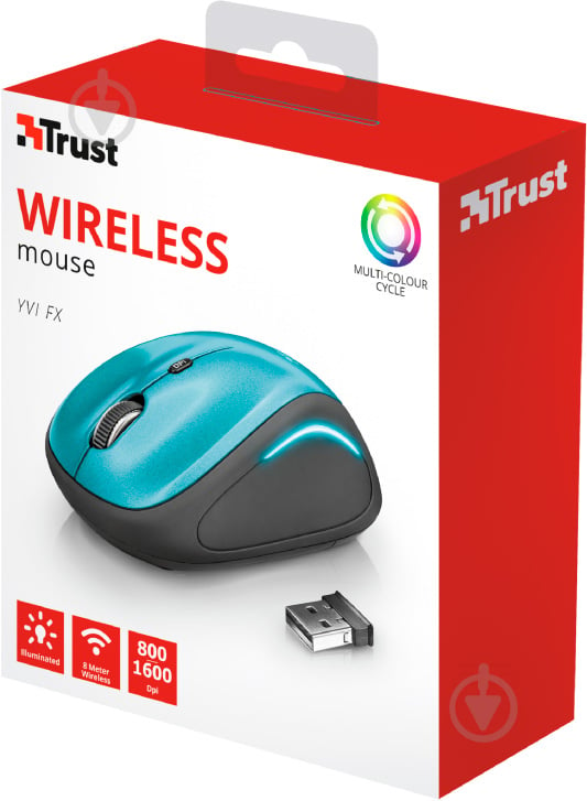 Миша Trust Yvi FX Wireless 22334 blue (22334) - фото 7