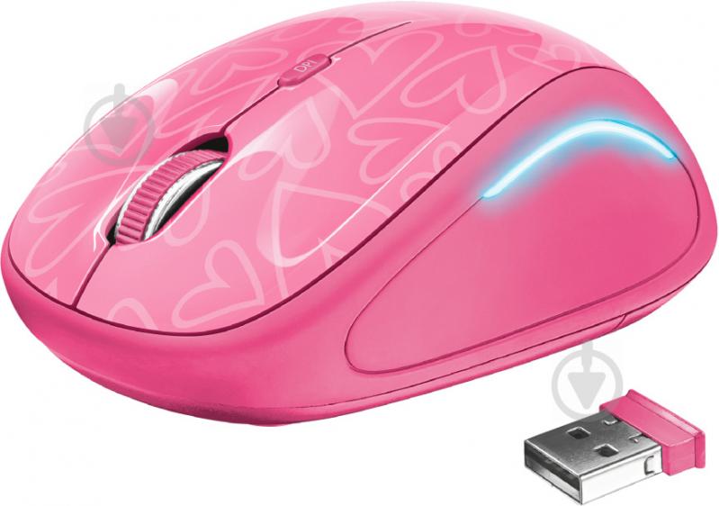 Миша Trust Yvi FX Wireless 22336 pink (22336) - фото 1