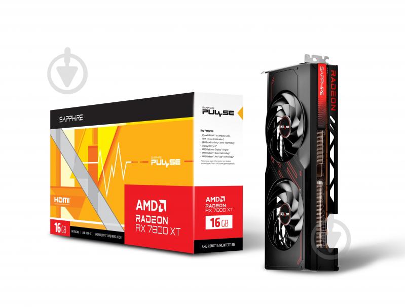 Відеокарта Sapphire Radeon RX 7800 XT PULSE GAMING 16GB GDDR6 256bit (11330-02-20G) - фото 7