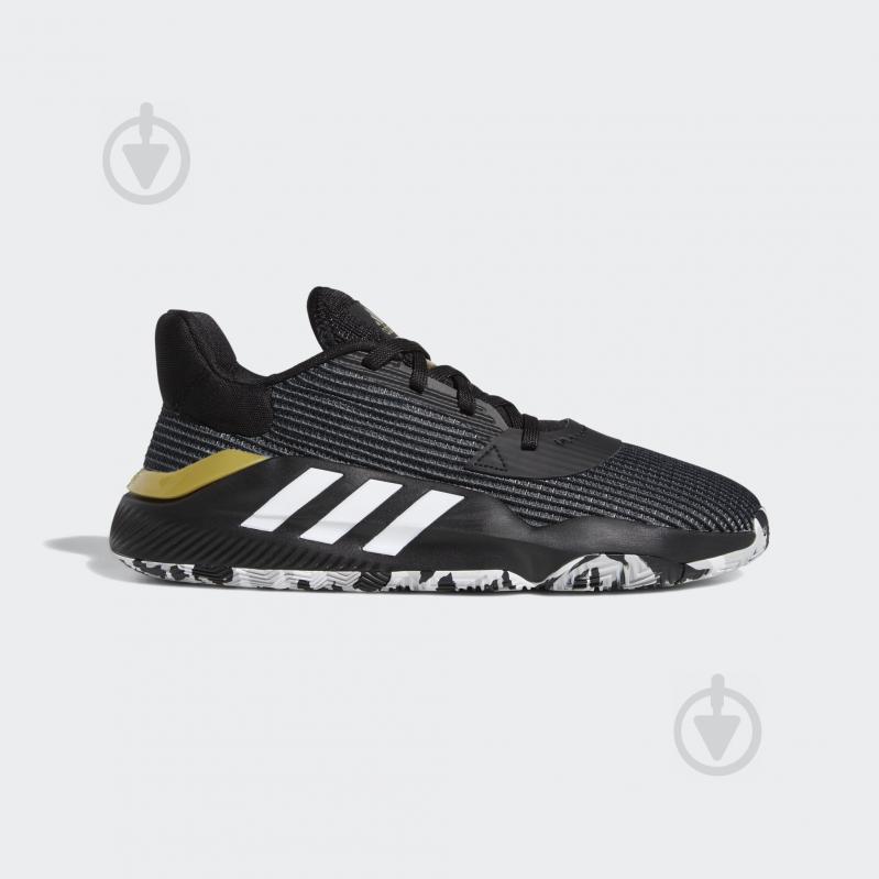 Кроссовки мужские Adidas Pro Bounce 2019 Low EF0469 р.48 2/3 черные - фото 1