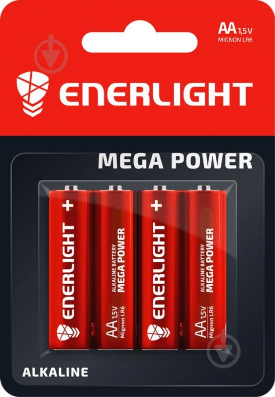 Батарейки Enerlight Mega Power AA (R6, 316) 4 шт. (90060104) - фото 1