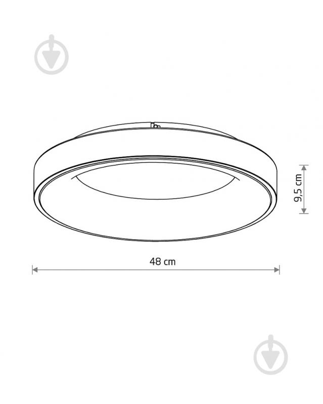 Світильник стельовий Nowodvorski Nikki 48 Вт чорний 3000 К 11207 - фото 4