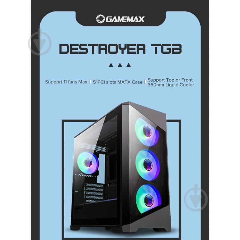 Корпус GameMax Destroyer TGB - фото 12