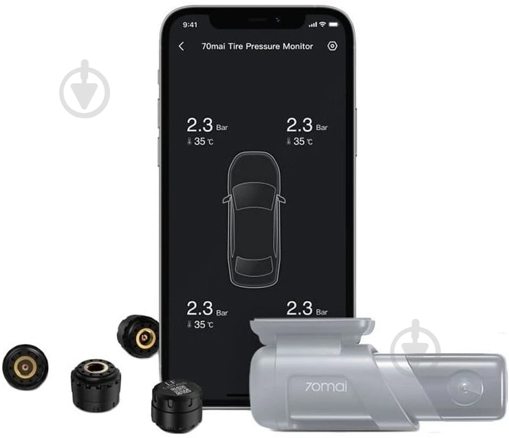 Система контроля шин 70mai External TPMS Sensor Midrive T04 (1021347) - фото 1