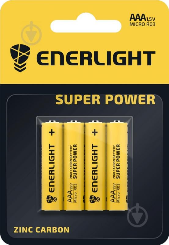 Батарейки Enerlight Super Power AAA (R03, 286) 4 шт. (80030104) - фото 1