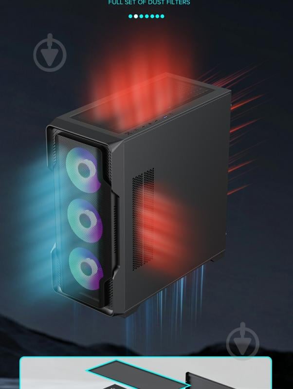 Корпус GameMax Siege BK - фото 19