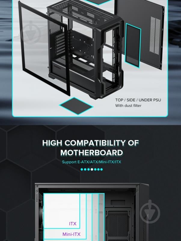 Корпус GameMax Siege BK - фото 20