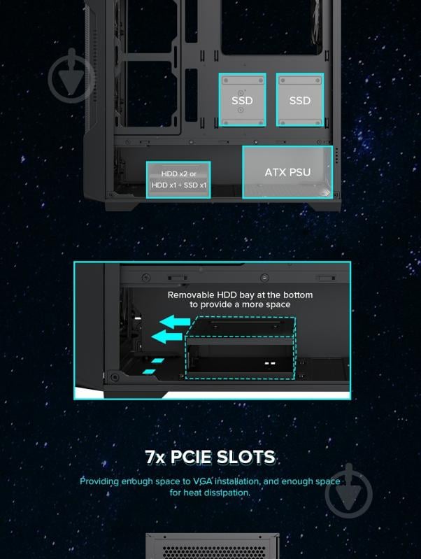 Корпус GameMax Siege BK - фото 22