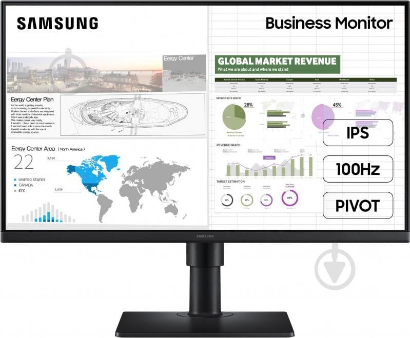 Монитор Samsung S24D400 24" (LS24D400GAIXCI) - фото 1