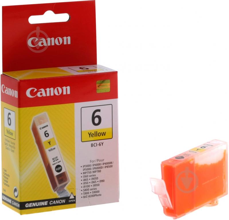 Картридж Canon BCI-6Y 4708A002 желтый 4708A002 - фото 1 Картридж Canon BCI-6Y 4708A002 желтый 4708A002 - фото 1