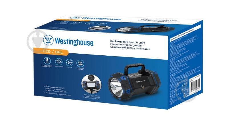 Ліхтар пошуково-кемпінговий Westinghouse WF217-CB 8W LED COB з функцією Power Bank - фото 3