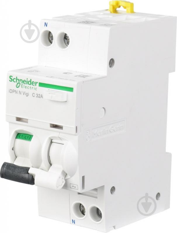 Дифференциальный автомат Schneider Electric DPN multi 9, 2п 32А 30mA 19668 - фото 1