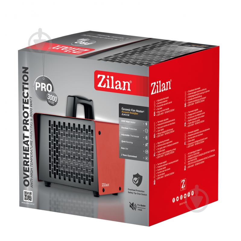 Тепловентилятор Zilan ZLN5558 3000W Red - фото 4