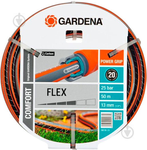 Шланг для полива Gardena Flex 1/2'' 50 м 18039-20 - фото 1