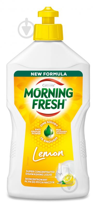 Средство для ручного мытья посуды Morning Fresh Lemon 0,4 л - фото 1