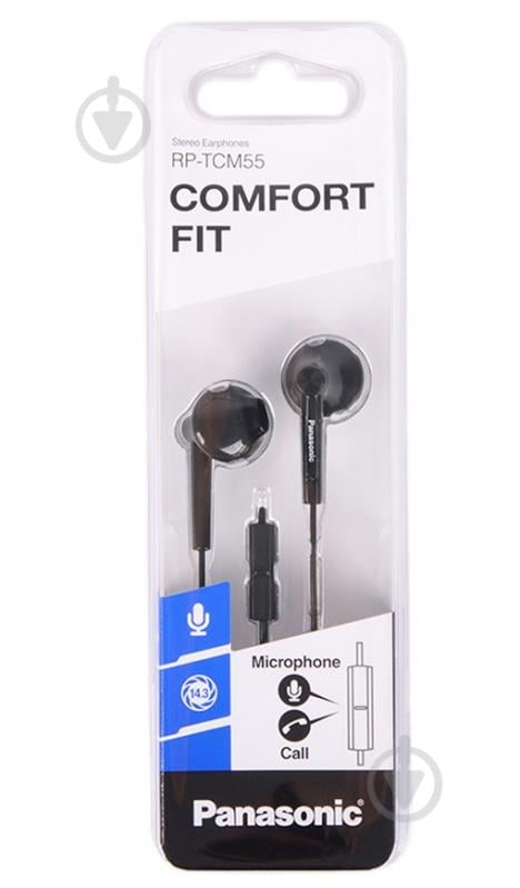Наушники Panasonic RP-TCM55GC-K black - фото 2