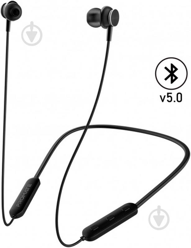 Наушники Promate Bali Bluetooth 5 black (bali.black) - фото 1