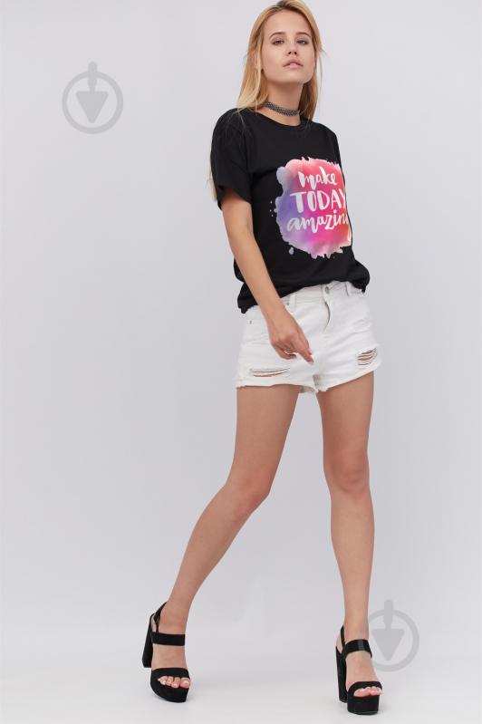 Футболка YAPPI Oversize WB3041 р.M черный - фото 2