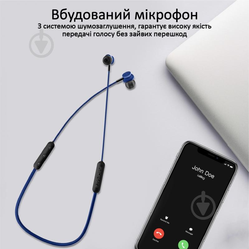 Навушники Promate Bali Bluetooth 5 blue (bali.blue) - фото 5