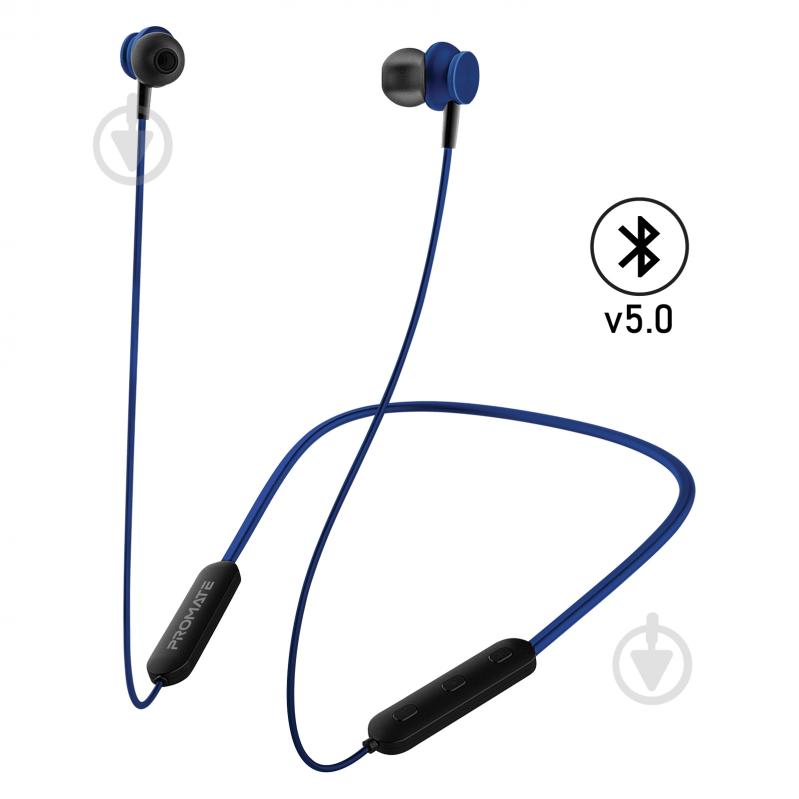 Навушники Promate Bali Bluetooth 5 blue (bali.blue) - фото 1