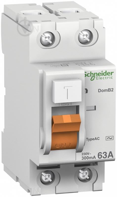 Дифференциальное реле Schneider Electric ВД63 63 A 30 мА 2P 11455 - фото 1