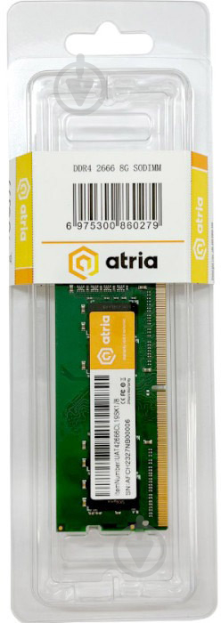 Оперативная память ATRIA SODIMM DDR4 8 GB (1x8GB) 2666 MHz (UAT42666CL19SK1/8) - фото 3