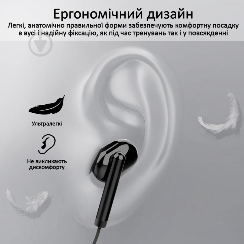 Навушники Promate Quartz Bluetooth 5 IPX5 black (quartz.black) - фото 6