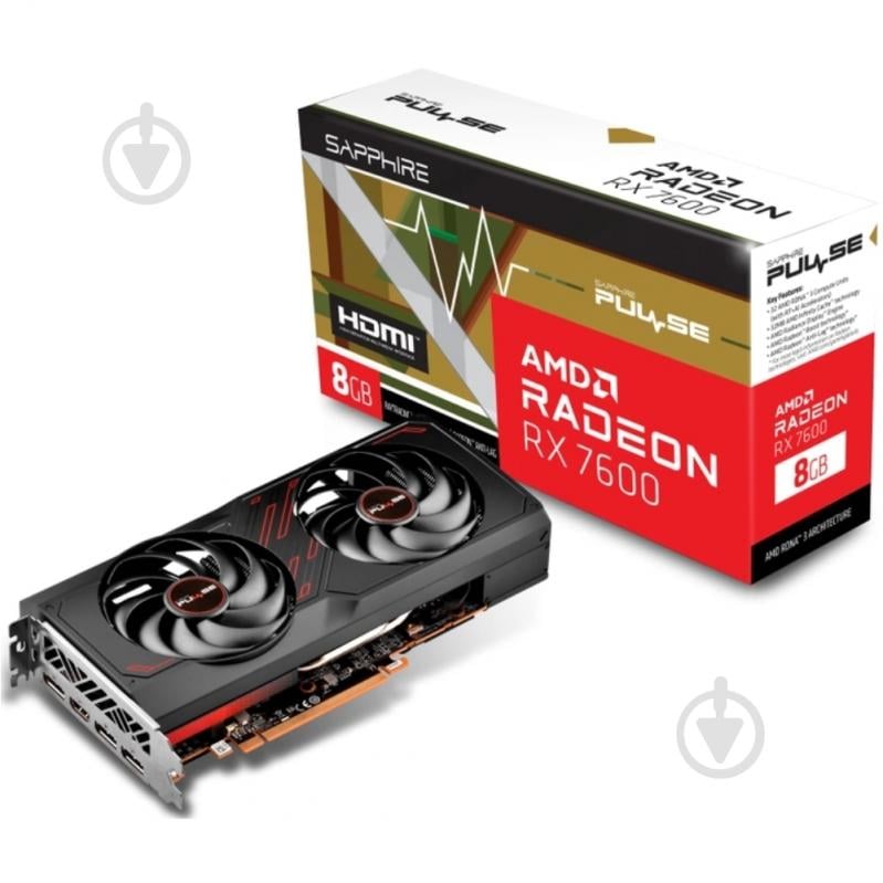 Видеокарта Sapphire Radeon RX 7600 PULSE 8GB GDDR6 128bit (11324-01-20G) - фото 9