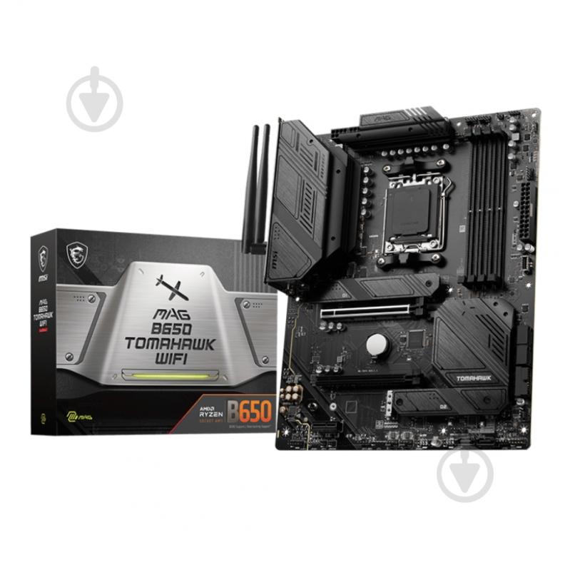 Материнська плата MSI MAG B650 TOMAHAWK WIFI (Socket AM5, AMD B650, ATX) - фото 4 Материнська плата MSI MAG B650 TOMAHAWK WIFI (Socket AM5, AMD B650, ATX) - фото 4