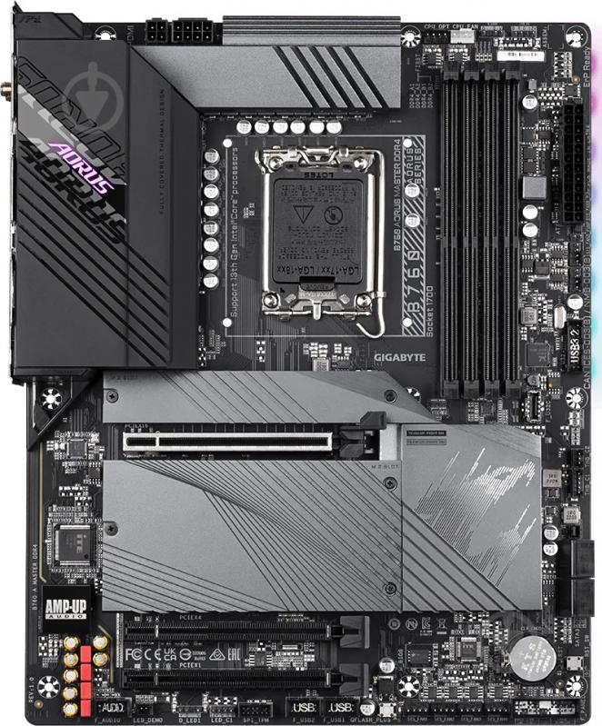 Материнська плата Gigabyte B760 AORUS MASTER DDR4 (Socket 1700, Intel B760, ATX) - фото 1