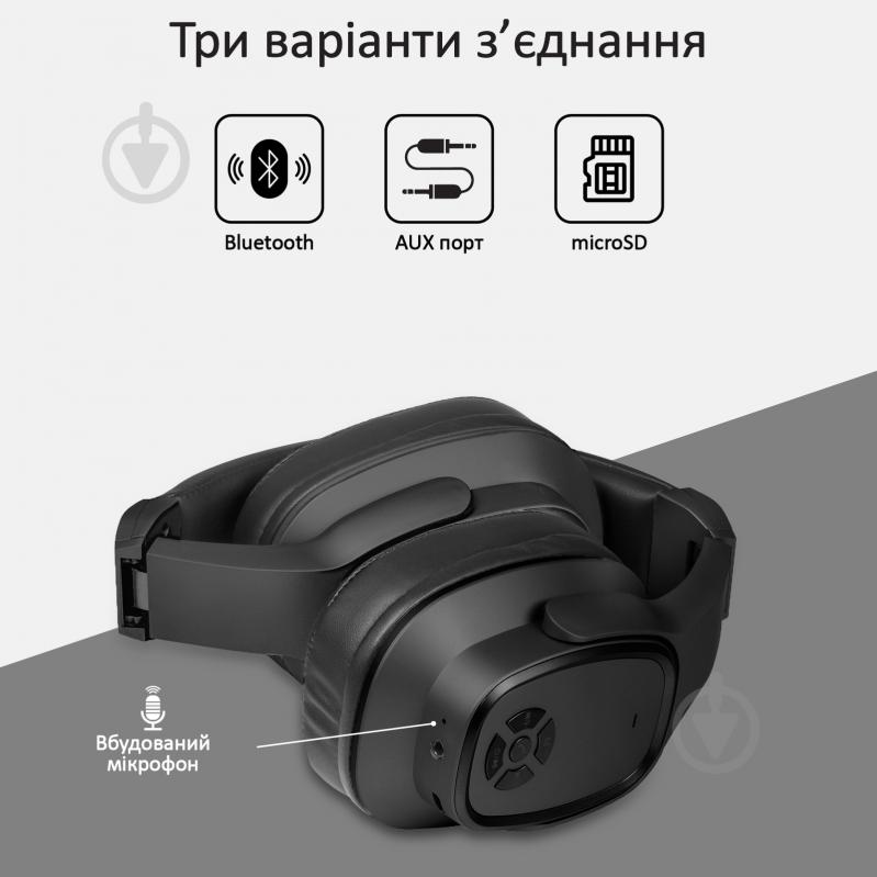 Наушники Promate Corvin Bluetooth 5 black (corvin.black) - фото 7 Наушники Promate Corvin Bluetooth 5 black (corvin.black) - фото 7
