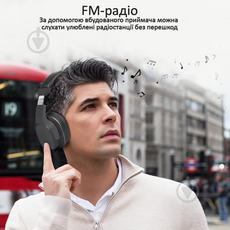 Наушники Promate Corvin Bluetooth 5 black (corvin.black) - фото 8 Наушники Promate Corvin Bluetooth 5 black (corvin.black) - фото 8
