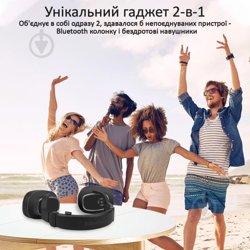 Наушники Promate Corvin Bluetooth 5 black (corvin.black) - фото 2 Наушники Promate Corvin Bluetooth 5 black (corvin.black) - фото 2