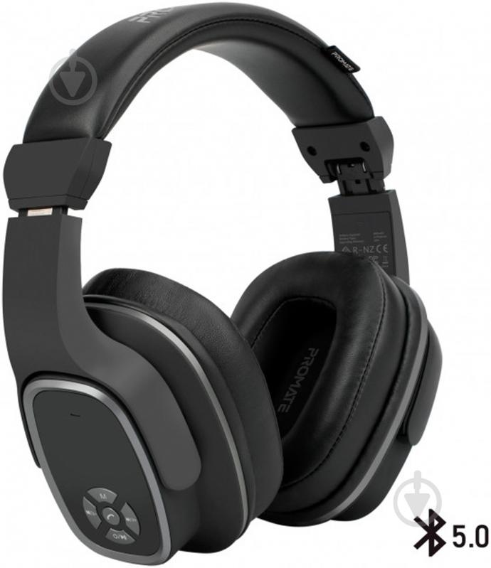 Наушники Promate Corvin Bluetooth 5 black (corvin.black) - фото 1 Наушники Promate Corvin Bluetooth 5 black (corvin.black) - фото 1