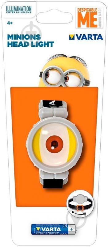 Фонарь Varta MINIONS HEAD LIGHT - фото 3