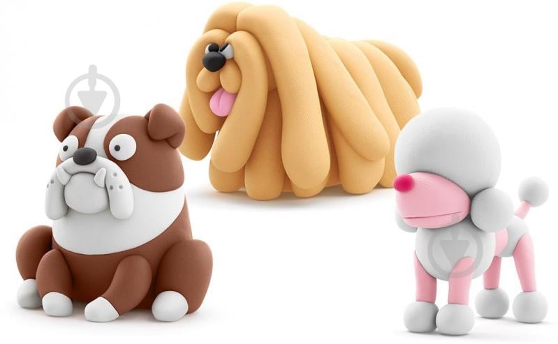 Набір пластиліну Lipaka Собаки-друзяки Комондор Муді Бульдог Гіпно Пудель Поппі 60057-UA01 - фото 3 Набір пластиліну Lipaka Собаки-друзяки Комондор Муді Бульдог Гіпно Пудель Поппі 60057-UA01 - фото 3