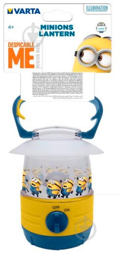 Фонарь Varta MINIONS LANTERN 15612101111 синий с желтым - фото 4