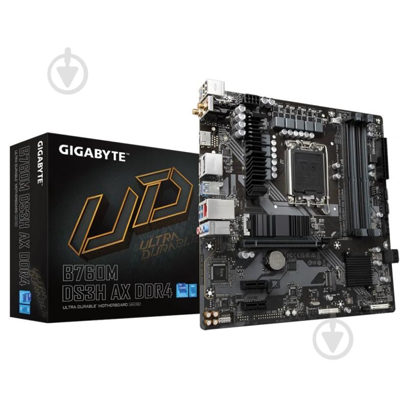 Материнская плата Gigabyte B760M DS3H AX DDR4 (Socket 1700, Intel B760, micro ATX) - фото 4