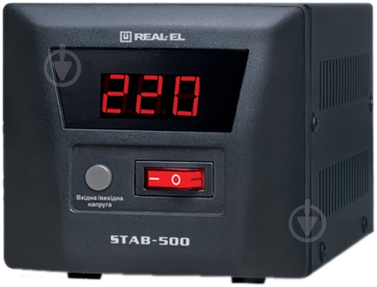 Стабилизатор напряжения  REAL-EL STAB-500 EL122400002 - фото 1