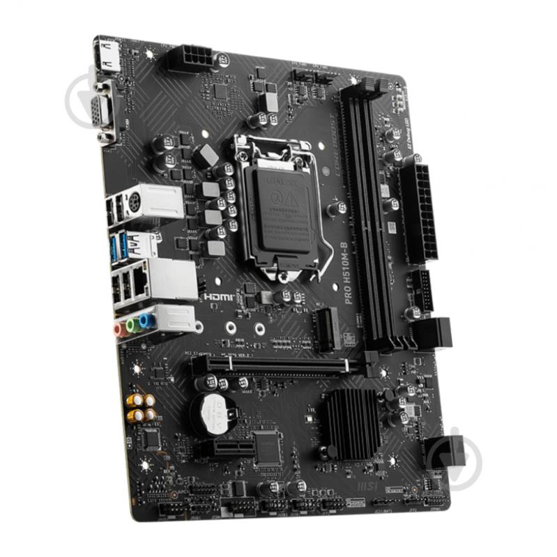 Материнська плата MSI PRO H510M-B (LGA1200, Intel H470, micro ATX) - фото 2