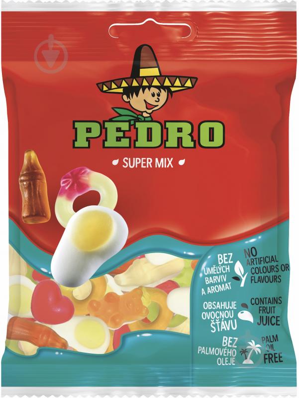 Конфеты желейные Pedro Супер Микс 80 г - фото 1