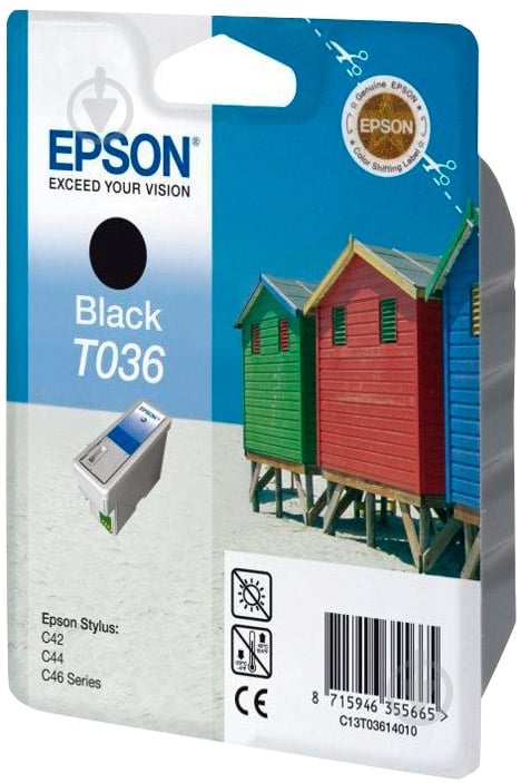 Картридж Epson  T036 Black C13T03614010 черный C13T03614010 - фото 1