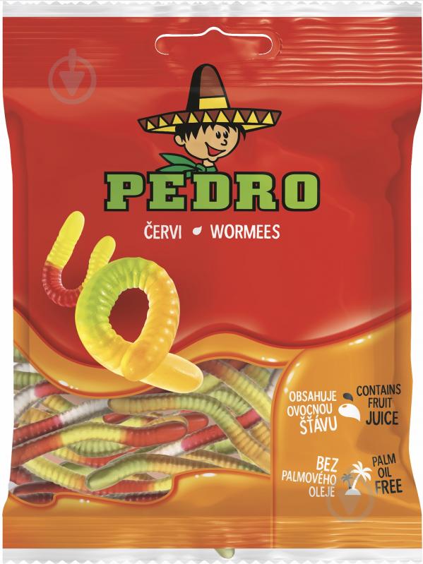 Конфеты жевательные Pedro Червяки 80 г - фото 1
